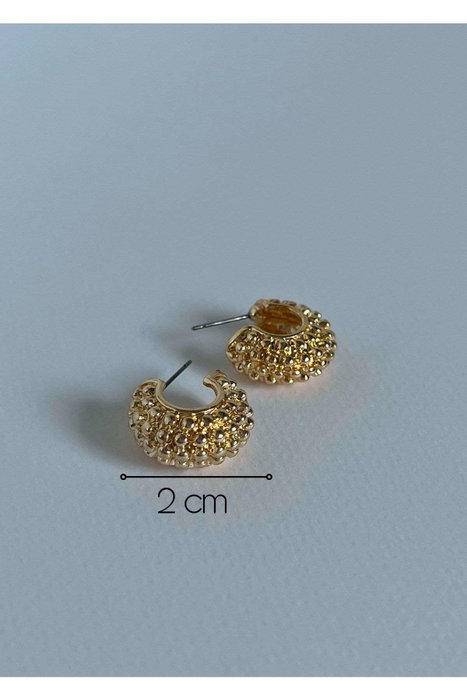 Heliophilia Silver Pendientes KPEGMSA1429 de Latón Color Dorado con Laca